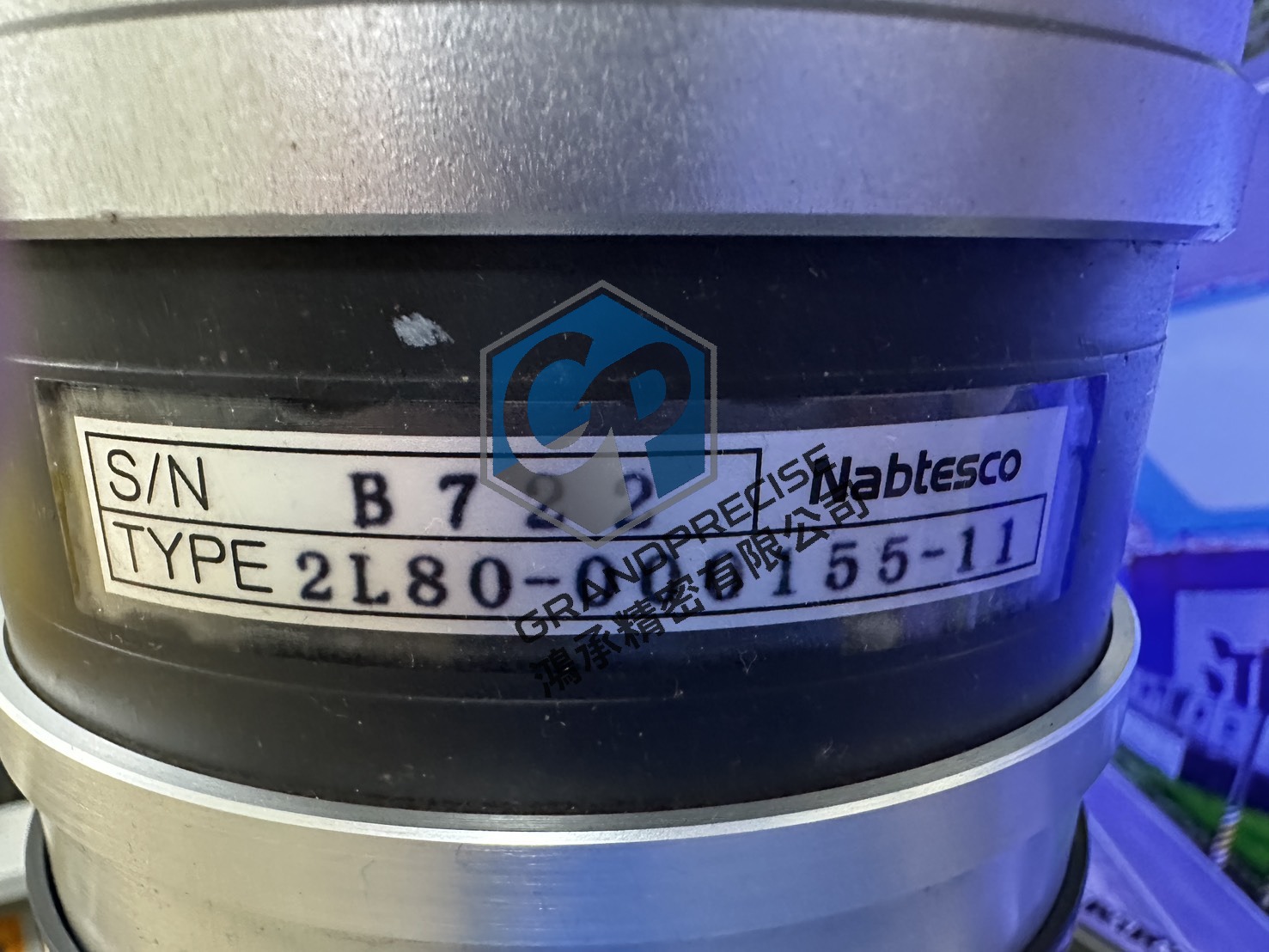 Nabtesco 2L80-000155-11 銘板