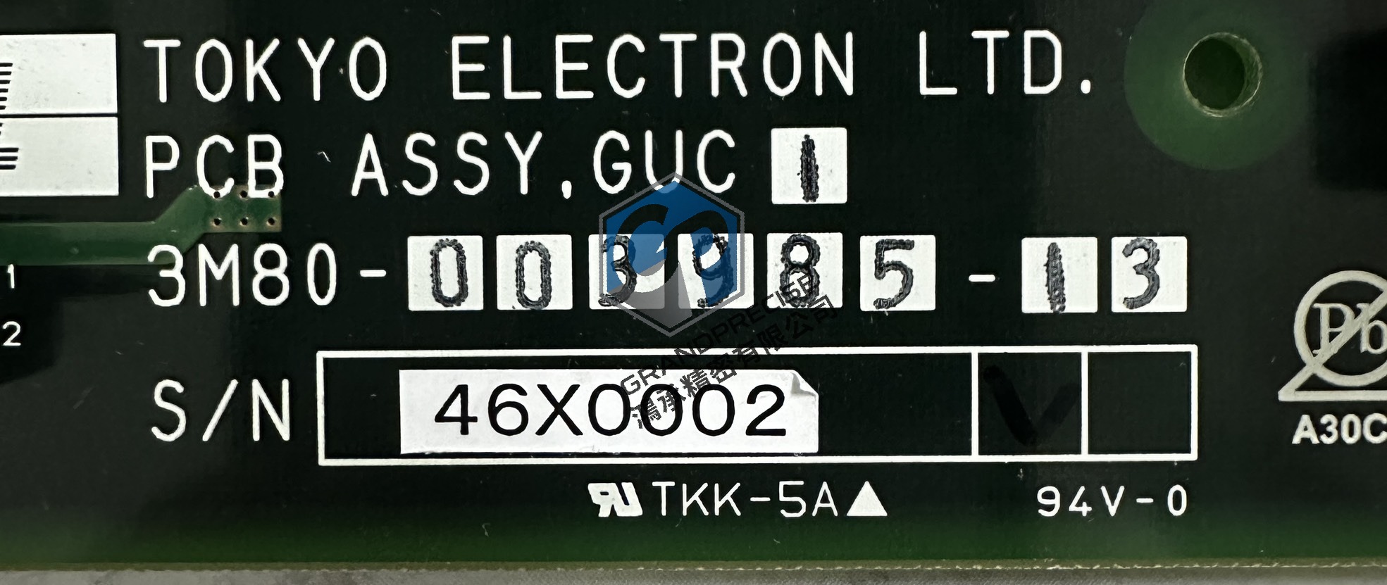 TEL PCB ASSY.GUC 1 Label